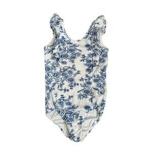 Remie Girl Blue Floral Leotard